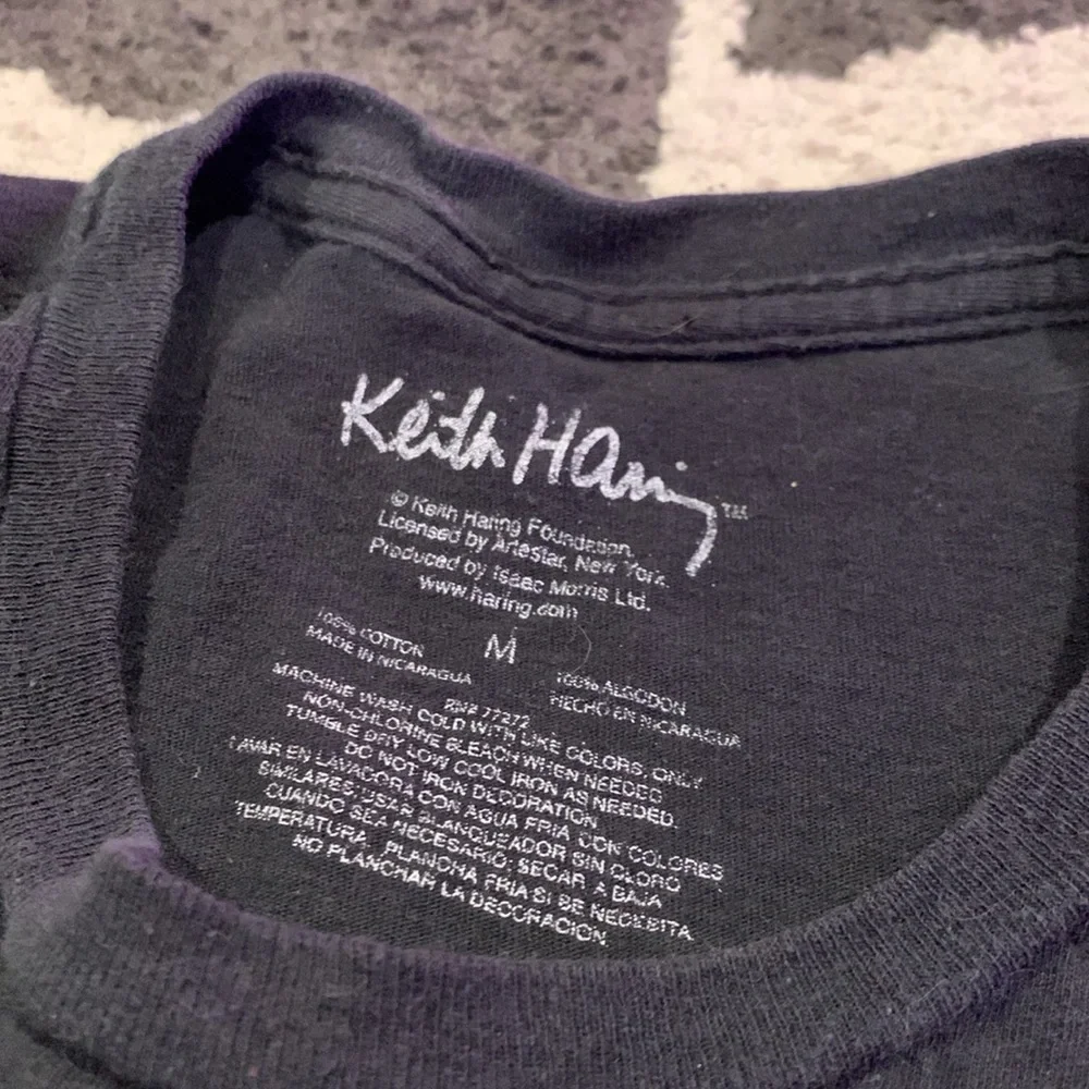 Keith haring, black, large logo on front, medium - Picture 2 of 3